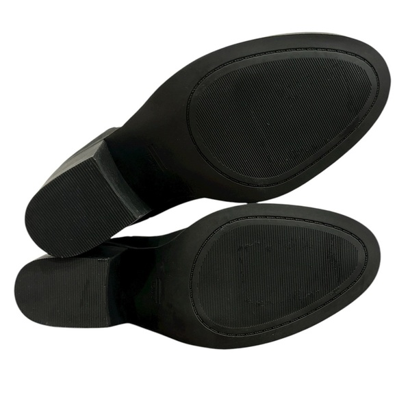 NEW TOMS Everly Chelsea Boot Black Oiled Nubuck Leather Western inspired Size 7 - Picture 5 of 6